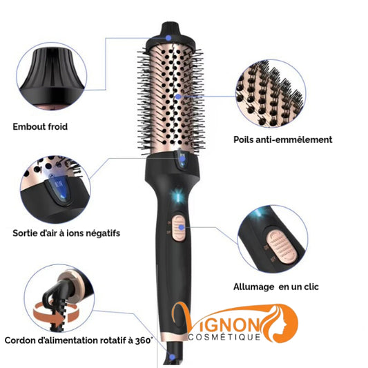 Brosse Chauffante Coiffante – Sèche-cheveux et Volumateur