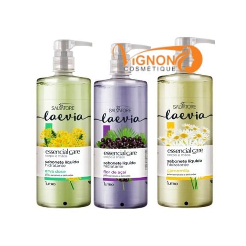 Salvatore Laevia Savon liquide hydratant ERVA DOCE 1L & CAMOMILA 1L & FLOR DE ACAI 1L