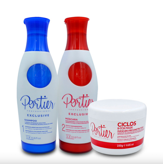 Kit de Lissage Portier Exclusive 2*1L & Masque reconstructeur CICLOS 250g