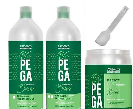 Lissage Brésilien Arévalos Professionnel Me Pega (Aloé-Véra) kit 2x1L + Masque950g