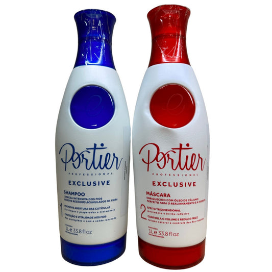 Lissage Brésilien Portier Exclusive Blowout Hair Progressive Shampoing & Masque