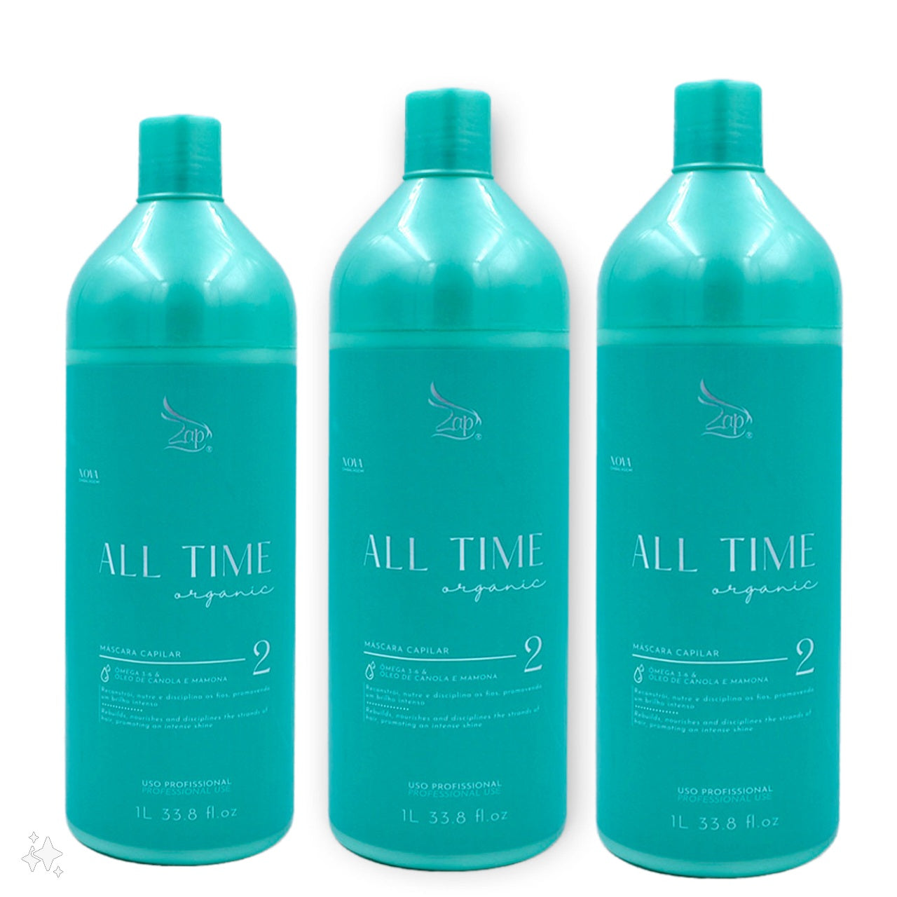 Lissage Brésilien ZAP ALL TIME PROGRESSIVE ORGANIC 3x1L