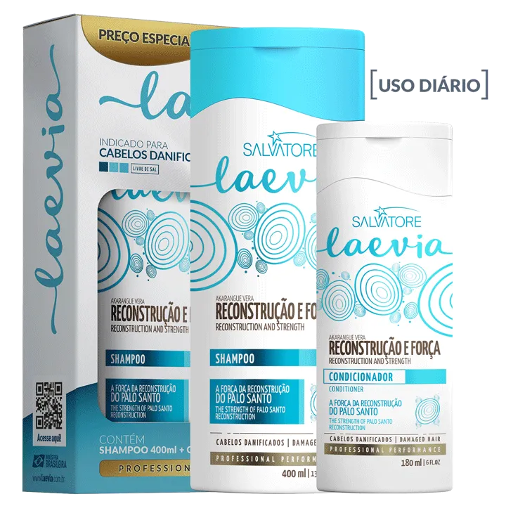 Salvatore Capillaire reconstructeur et force  Laevia Shampooing 400ml & Masque révitalisant 180ml