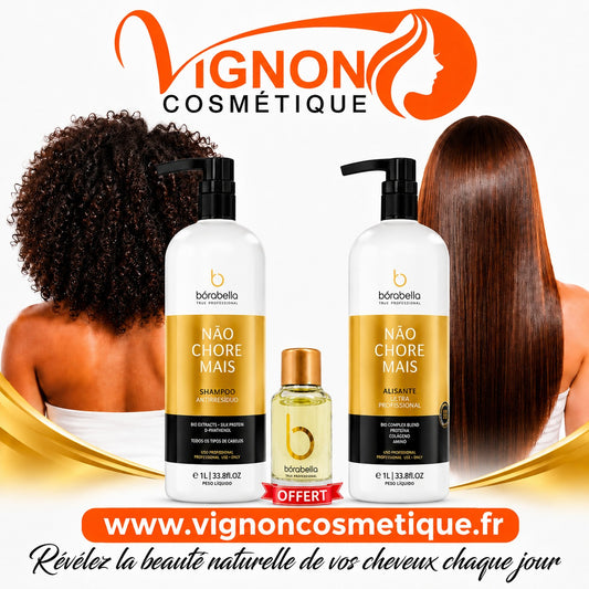 Kit Lissage Brésilien Bórabella Não Chore Mais – 2 x 1L & huile offert