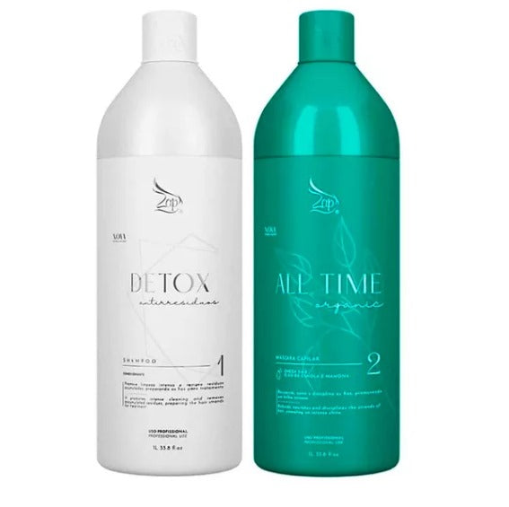 LISSAGE BRESILIEN ZAP ALL TIME PROGRESSIVE ORGANIC 2x1L & LISSEUR: FER A LISSER PROFESSIONNEL CERAMIC LS1