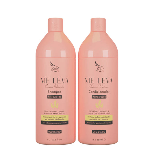 Zap Me Leva Com Você Restauration Protéines de Blé et Acides Aminés - 2x1L