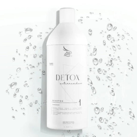 Shampoing détoxifiant professionnel Zap Anti-résidus 1L *3 Nettoyage en profond..