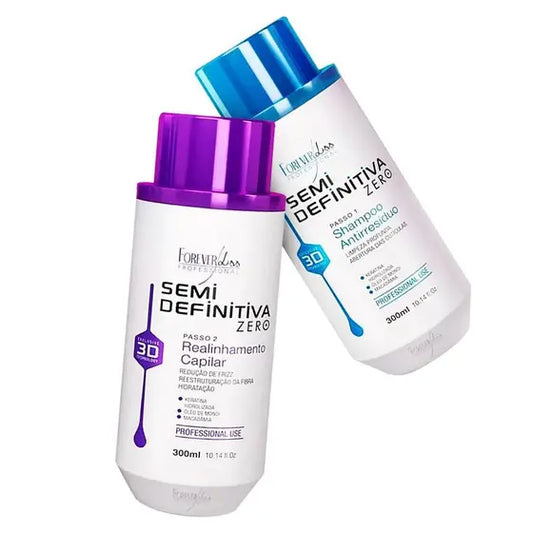 Kit  Semi Definitiva Zero 2x300ml Forever Liss