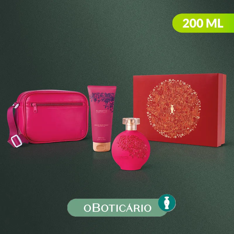 FLORATE Coffret de parfums Floratta : parfum Floratta Des Col 75 ml, savon liquide pour le corps 200 ml, sac Egeo Dolce