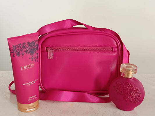 FLORATE Coffret de parfums Floratta  : parfum Floratta Des Col 75 ml, savon liquide pour le corps 200 ml, sac Egeo Dolce