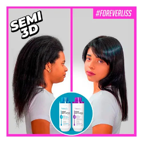 Kit Semi Definitiva Zero 2x300ml Forever Liss