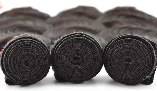 3 Faisceaux Cheveux Naturel Humain indien Ondulé 18 POUCES (45,72cm) 100g*3