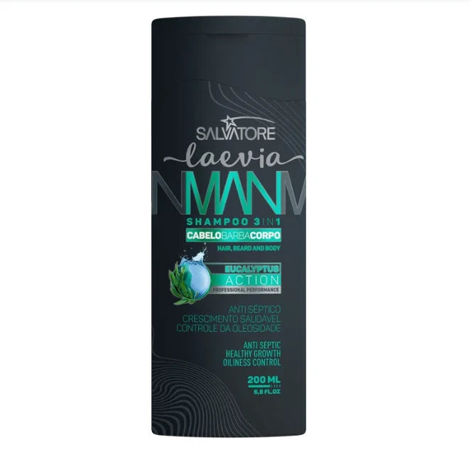 SALVATORE LAEVIA SHAMPOOING MAN 3 EN 1 EUCALYPTUS 200ML*2