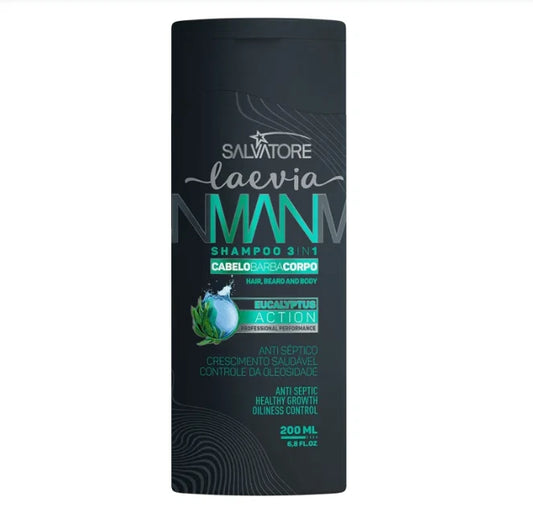 SALVATORE LAEVIA SHAMPOOING MAN 3 EN 1 EUCALYPTUS 200ML*2