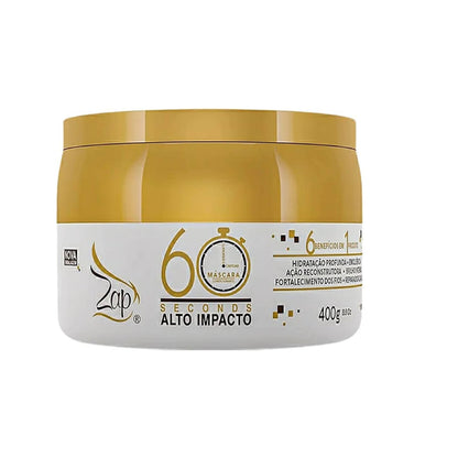 Zap, 60 Segundos Alto impacto, Masque capillaire pour cheveux, 400g*2