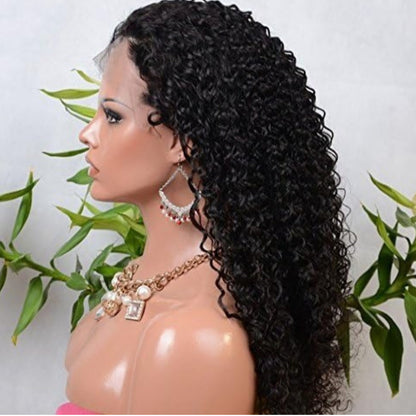 perruque lace front bouclée crépue naturelle 16 pouces (40.64cm)...