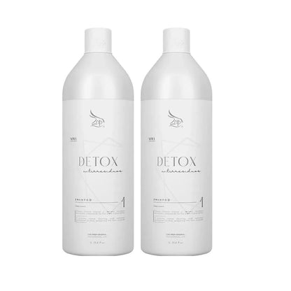 Shampoing détoxifiant professionnel Zap Anti-résidus 1L *2  Nettoyage en profondeur.