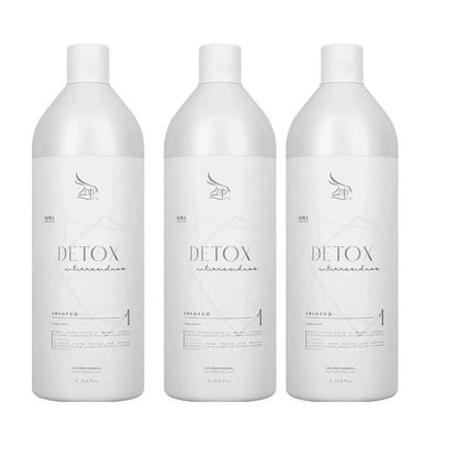 Shampoing détoxifiant professionnel Zap Anti-résidus 1L *3 Nettoyage en profond..