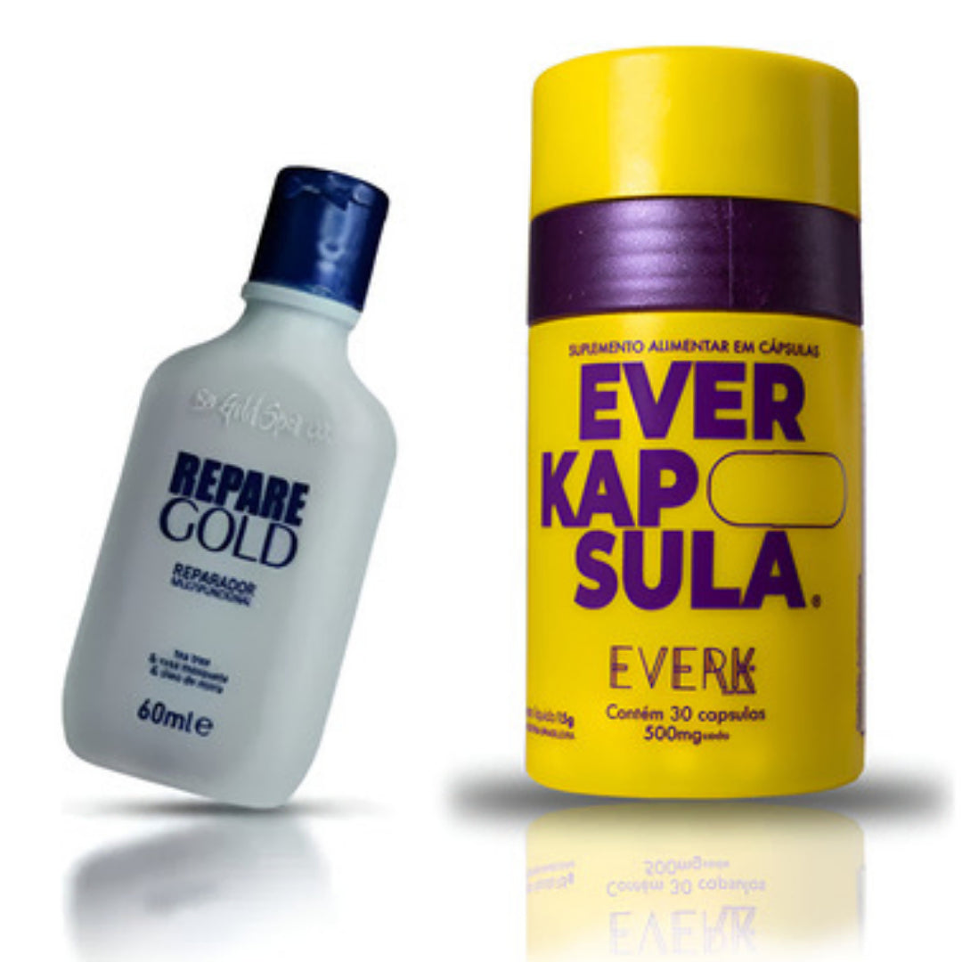 Ever Kapsula  EverK & REPARE GOLD – Lotion capillaire réparatrice 60 ml