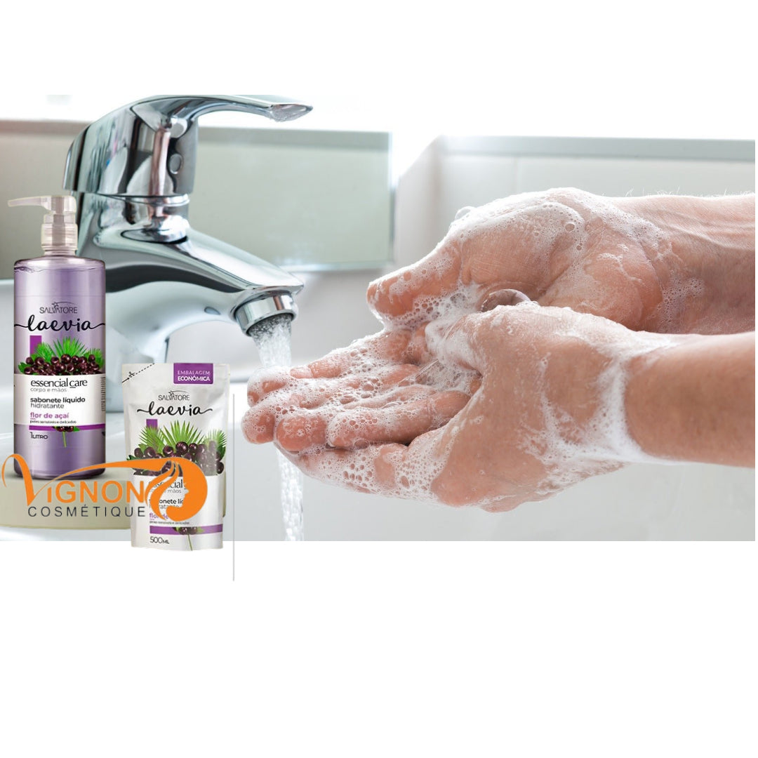 Salvatore Laevia Savon liquide  HYDRATANT   FLOR DE ACAI  1L*2  & 500ML*2