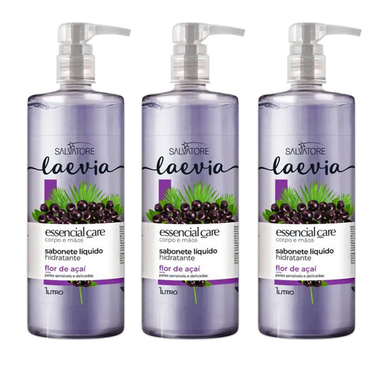 SALVATORE LAEVIA SAVON LIQUIDE HYDRATANT FLEUR D'ACAI 1 L*3