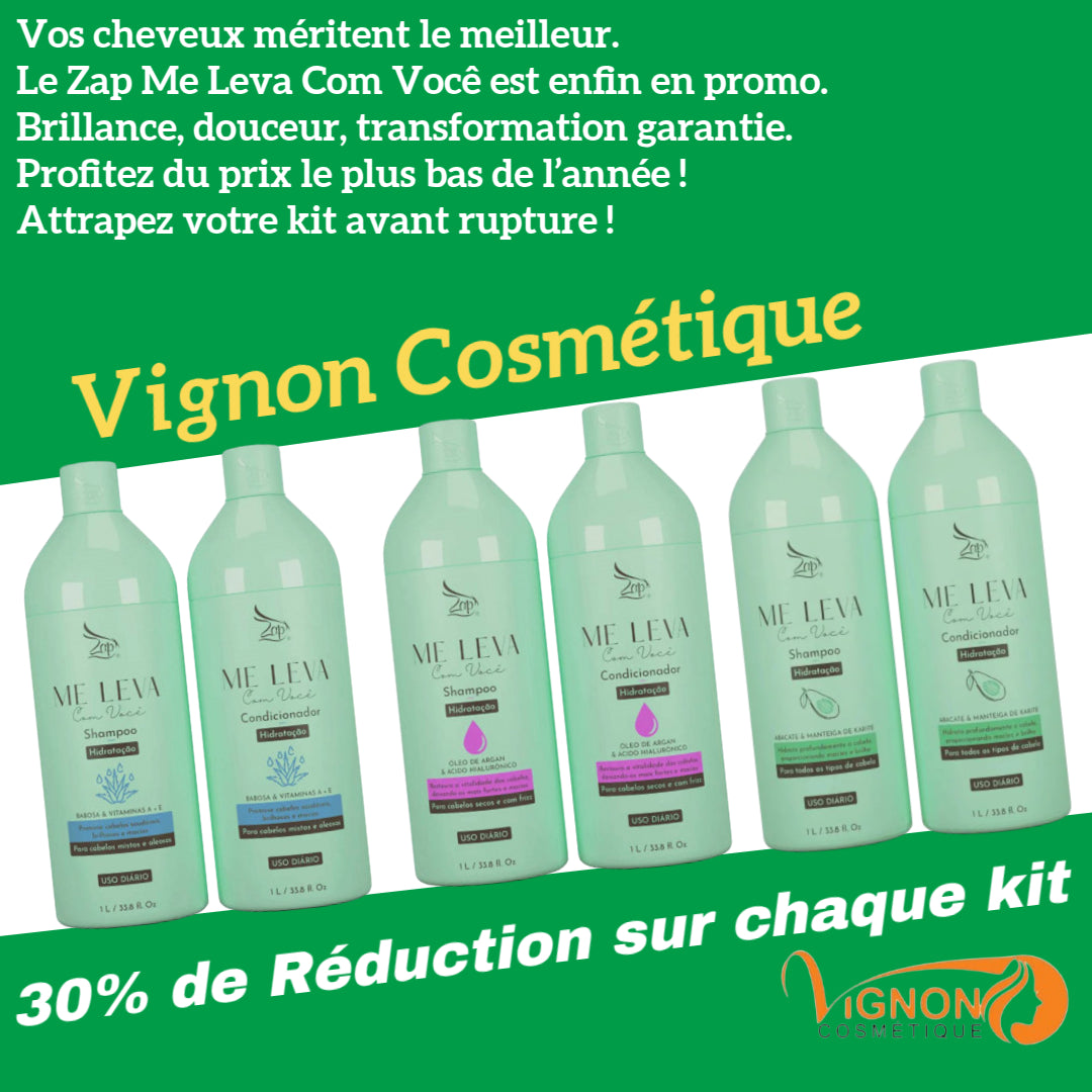 Zap Me Leva Com Você Hydratatant Huile d'Argan et Acide Hyaluronique - 2x1L