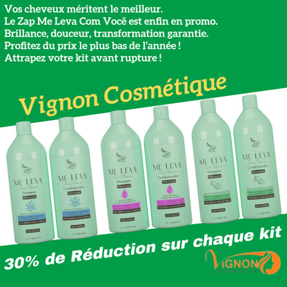 Zap Me Leva Com Você Hydratatant Huile d'Argan et Acide Hyaluronique - 2x1L
