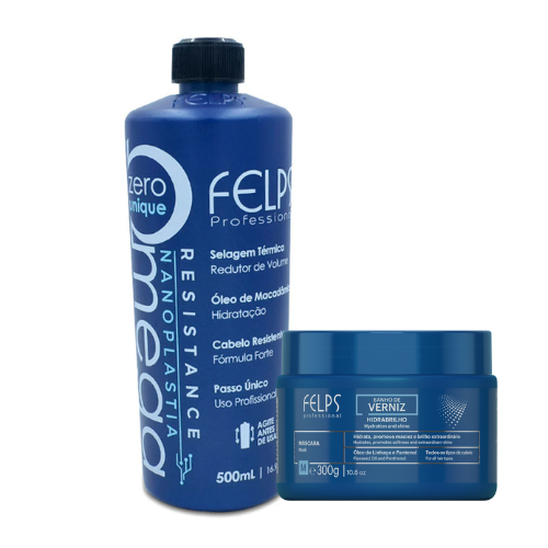 FELPS Professional OMEGA ZERO unique 500ml & Felps Professional Banho de Verniz Máscara 300g