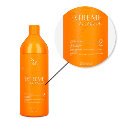 Lissage Brésilien ZAP EXTREME Shampooing 1l + Masque 1L