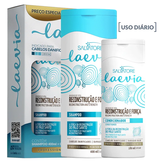 Salvatore Capillaire reconstructeur et force  Laevia Shampooing 400ml & Masque révitalisant 180ml