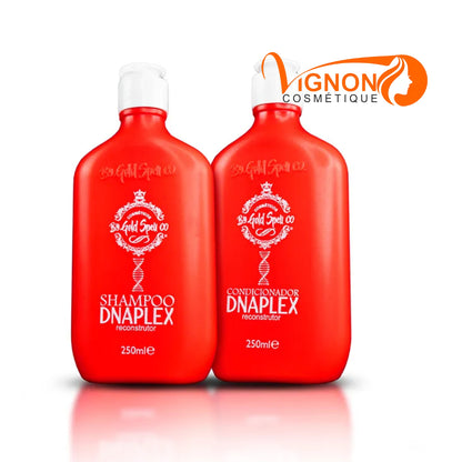 Kit Capillaire Be Gold – Pré-Poo  500 ml + Shampoing DNAPLEX Reconstructeur 250 ml + Après-Shampoing DNAPLEX Reconstructeur 250 ml