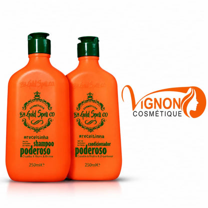 Kit Shampooing 250ml  & Condicionador 250ml  Poderoso - Gold Spell