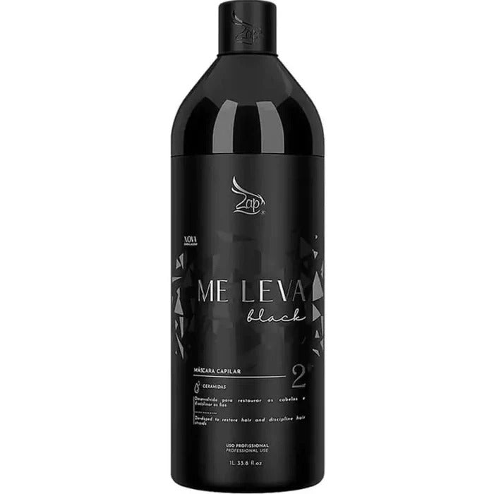 Zap Me Leva Black Masque Lissant – Formule Brésilienne Conditionnante 1L