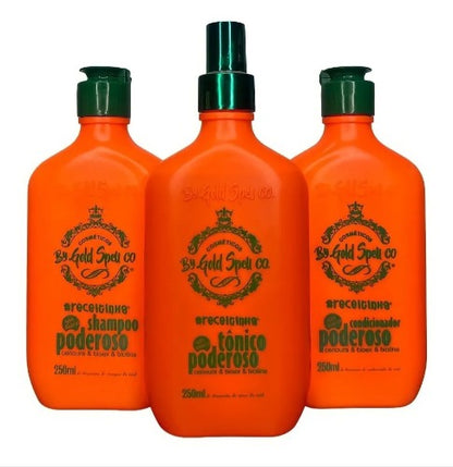 Le Kit Poderoso by Gold Spell Co (1 Shampooing, 1Après-shampooing , 1 Poderoso Reparateur)