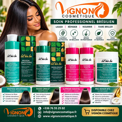 Kit Let Me Be Supreme Mask Keratin – Soin à la kératine (2 x 1000 ml & 1kg))