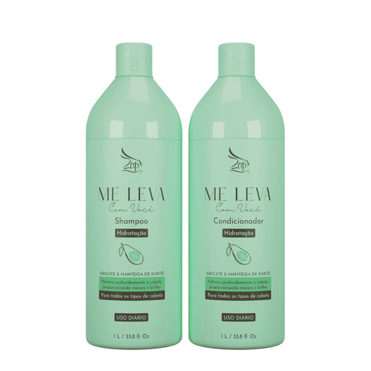 ZAP Me Leva Com Você Hydratant à l'Avocat et au beure de karité 2x1L