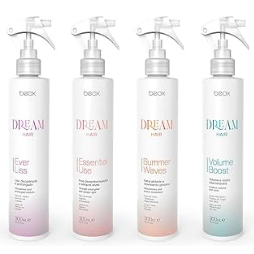 La gamme Beox Dream Hair:•Ever Liss ,•Essential Use ,•Summer Waves , •Volume Boost..