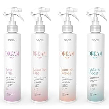 La gamme Beox Dream Hair:•Ever Liss ,•Essential Use ,•Summer Waves , •Volume Boost..