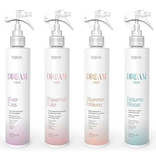 La gamme Beox Dream Hair:•Ever Liss ,•Essential Use ,•Summer Waves , •Volume Boost..