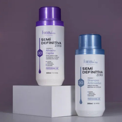 Kit  Semi Definitiva Zero 2x300ml Forever Liss