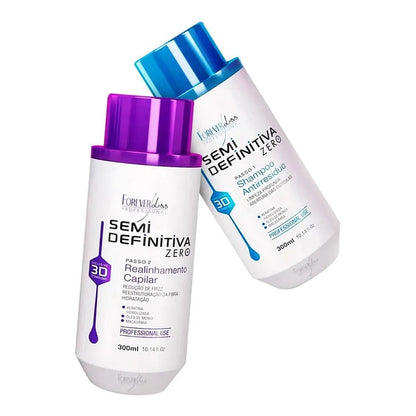 Kit  Semi Definitiva Zero 2x300ml Forever Liss