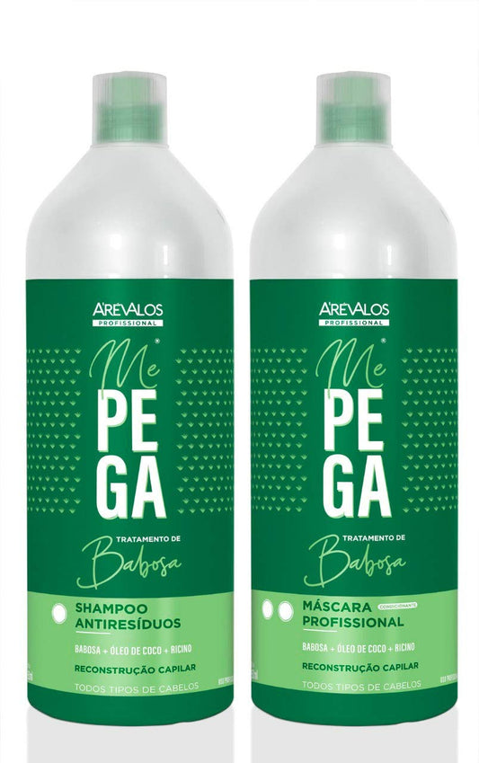 Lissage Brésilien Arévalos Professionnel Me Pega Progressive(Aloé-Véra) kit 2x1L