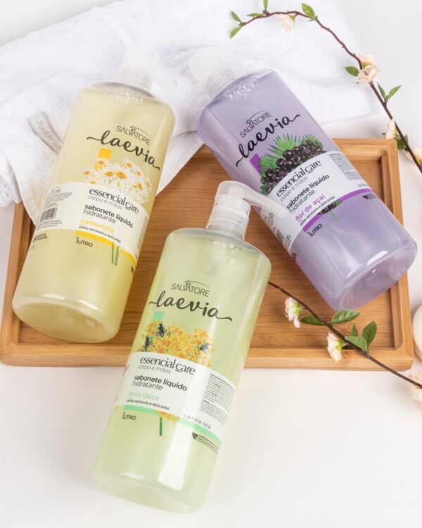 Salvatore Laevia Savon liquide hydratant ERVA DOCE 1L & CAMOMILA 1L & FLOR DE ACAI 1L